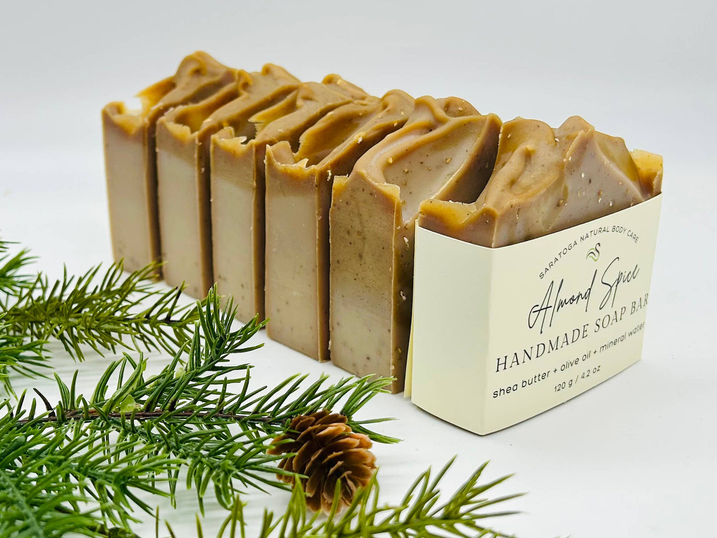 Almond Spice Handmade Soap Bar VEGAN COLD PROCESS