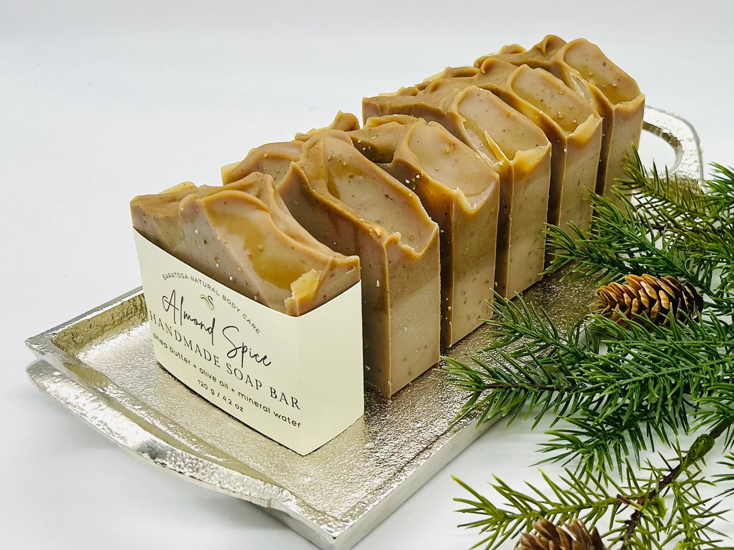 Almond Spice Handmade Soap Bar VEGAN COLD PROCESS