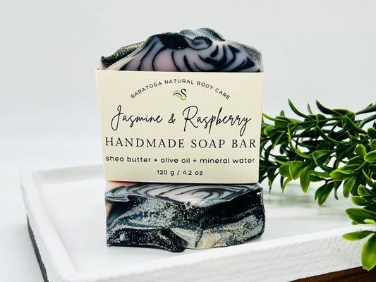 Jasmine Raspberry Handmade Soap Bar Vegan