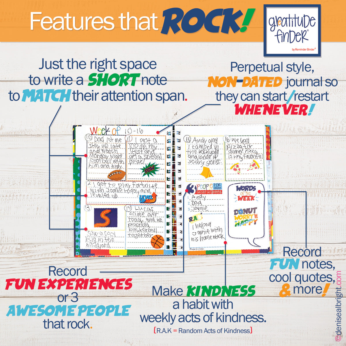 Gratitude Finder® Journals FOR BOYS - Denise Albright®