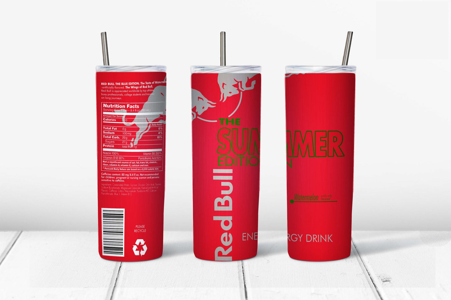 Skinny Tumbler Red Bull