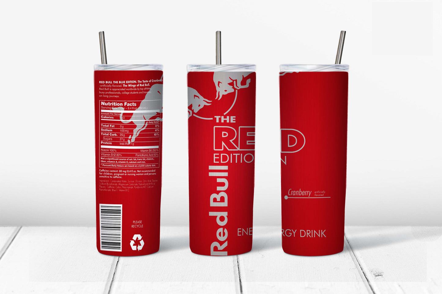 Skinny Tumbler Red Bull
