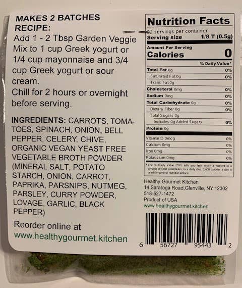 Garden Veggie Dip mix