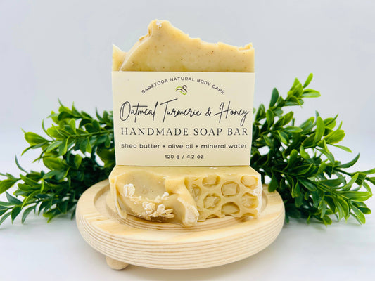 Oatmeal Turmeric & Honey Handmade Soap Bar VEGAN