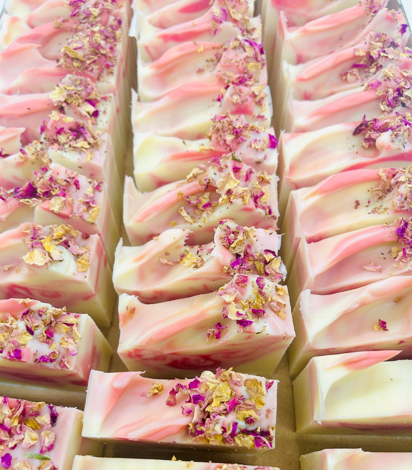 Wild Rose Handmade Soap Bar VEGAN COLD PROCESS