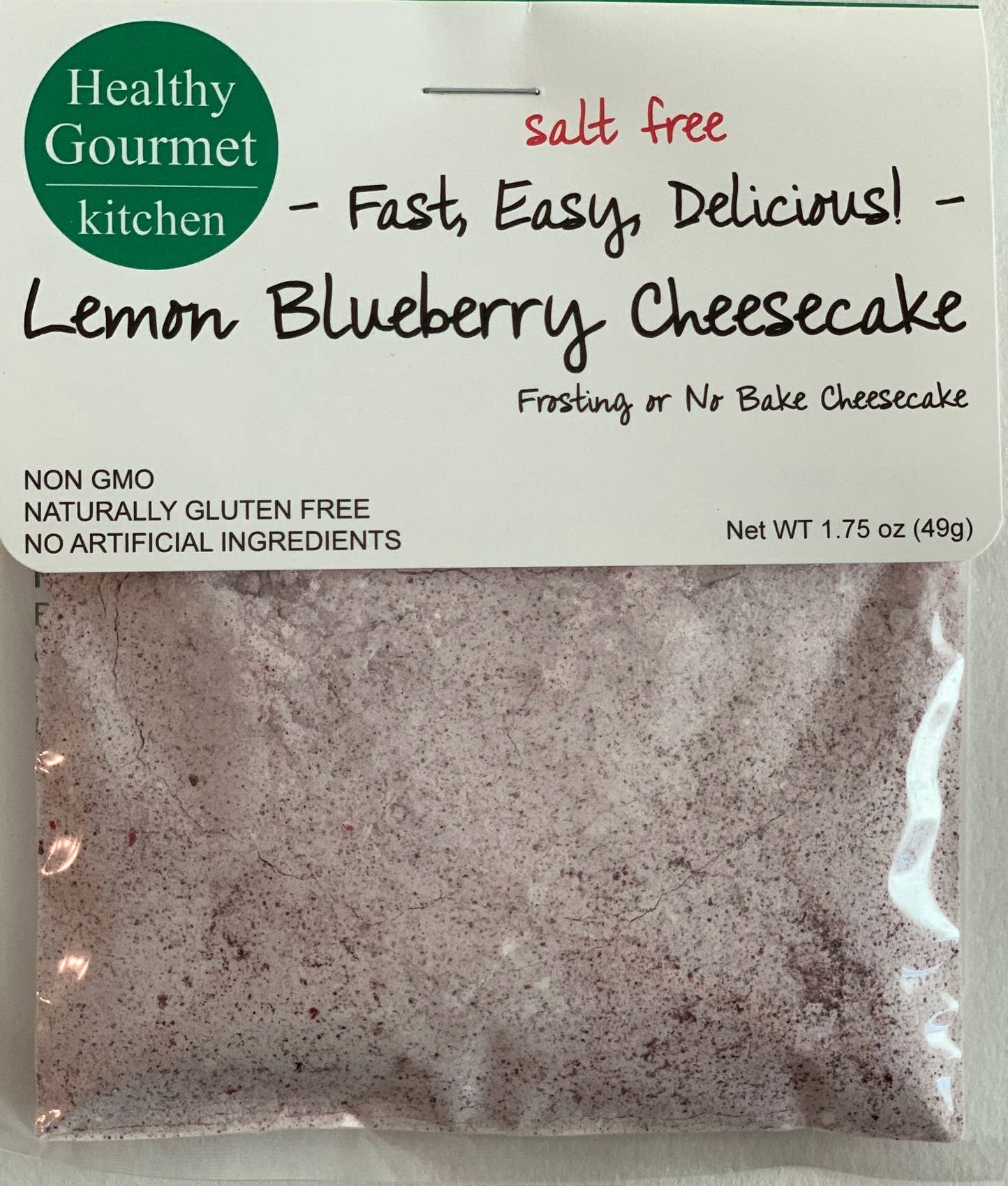 Lemon Blueberry Cheesecake Mix - No Bake