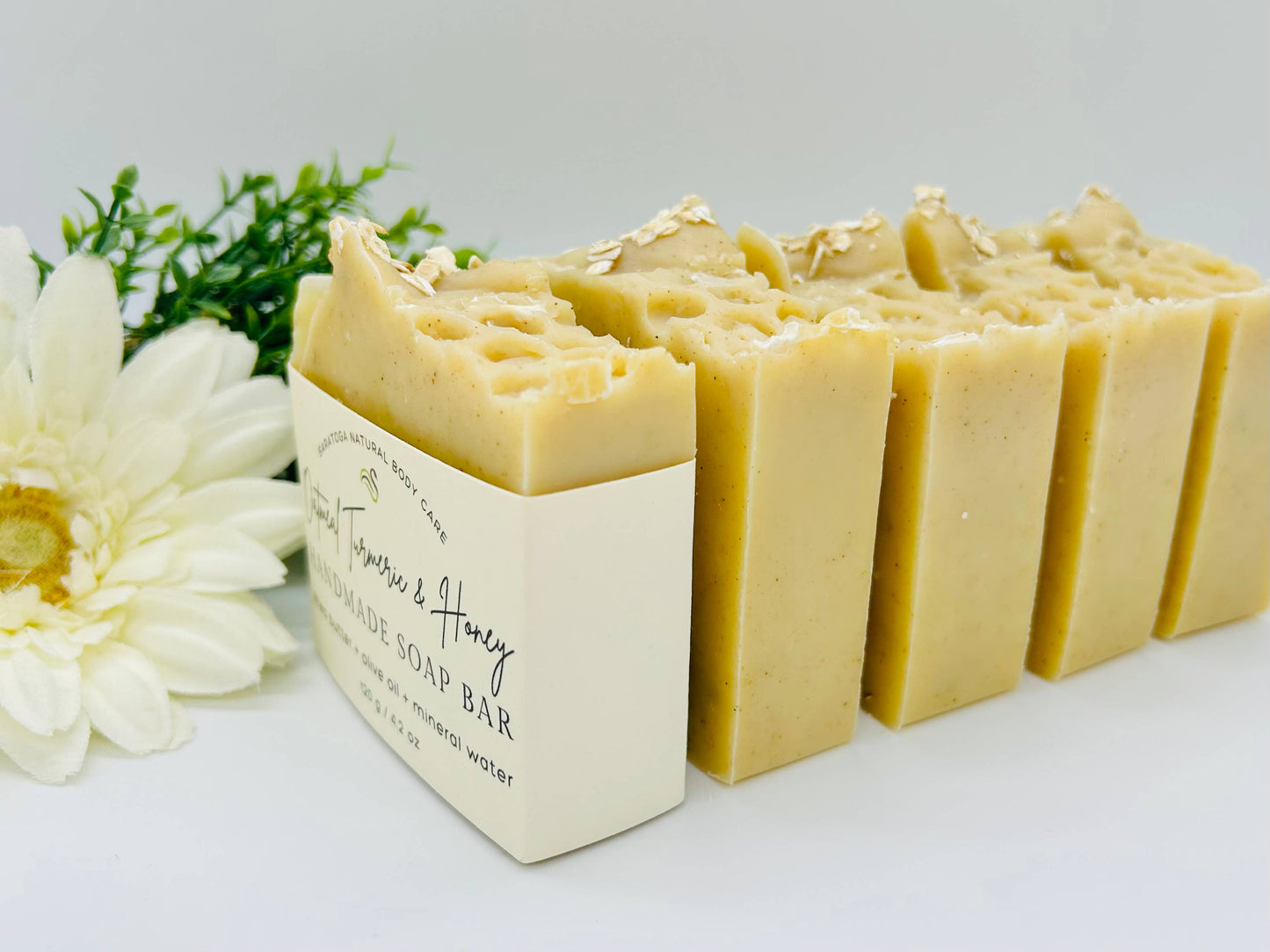 Oatmeal Turmeric & Honey Handmade Soap Bar VEGAN