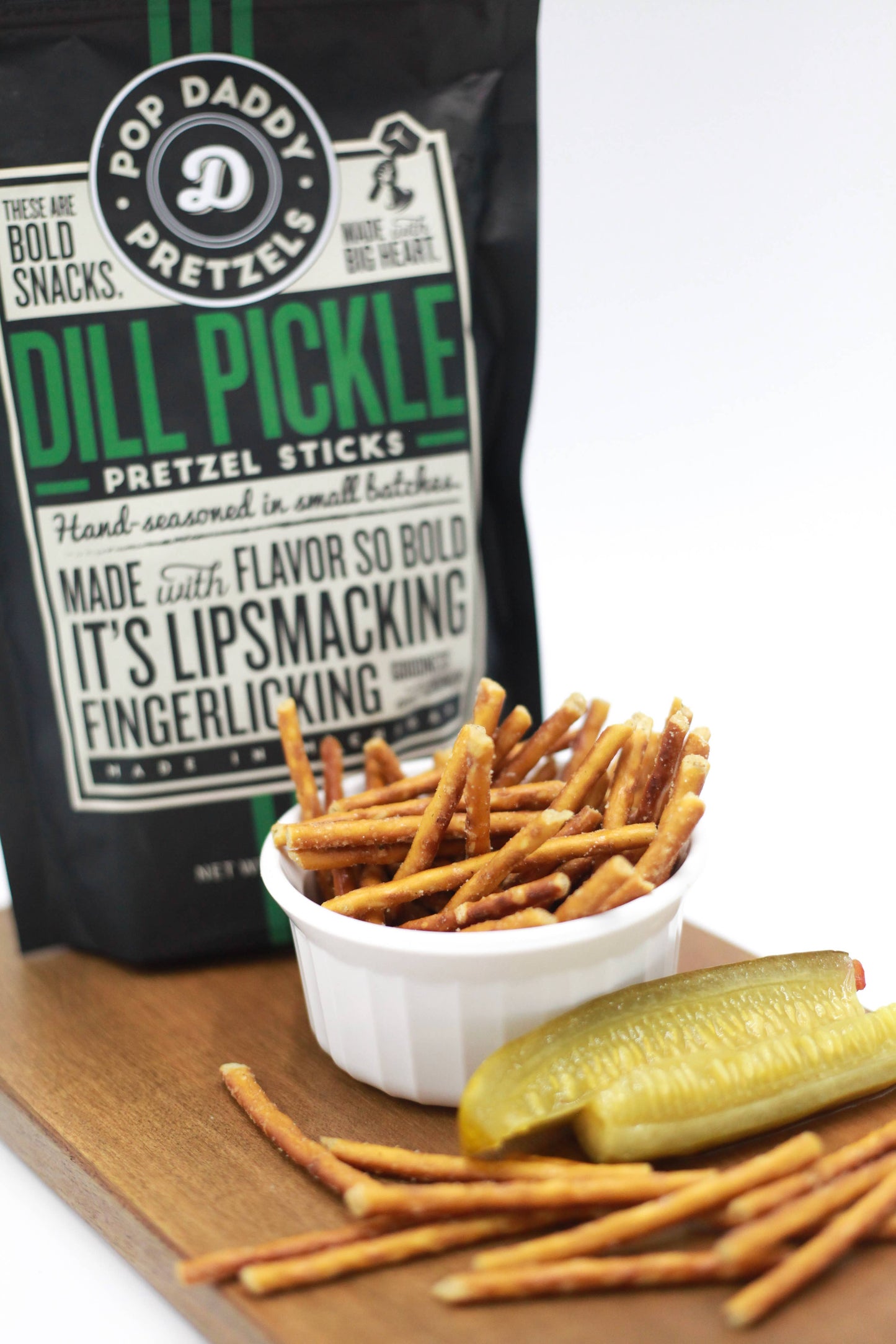 Pop Daddy – Dill Pickle Seasoned Pretzels 7.5oz