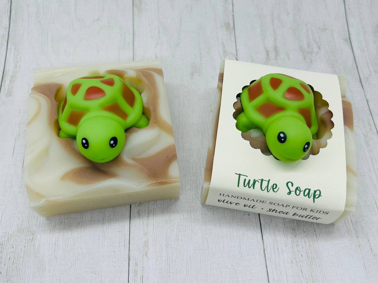 Turtle Handmade Soap Bar for Kids VEGAN COLD PROCESS