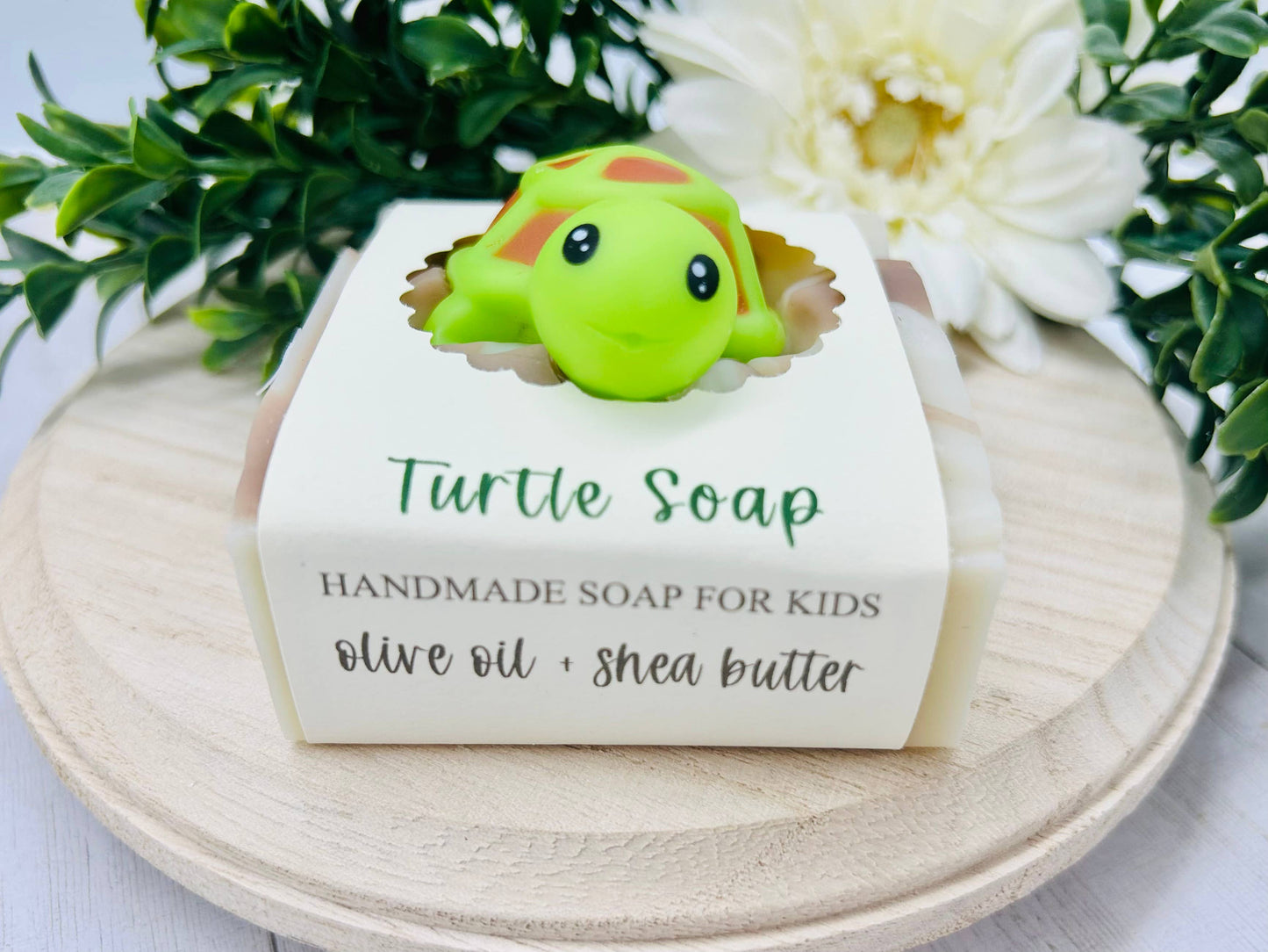 Turtle Handmade Soap Bar for Kids VEGAN COLD PROCESS