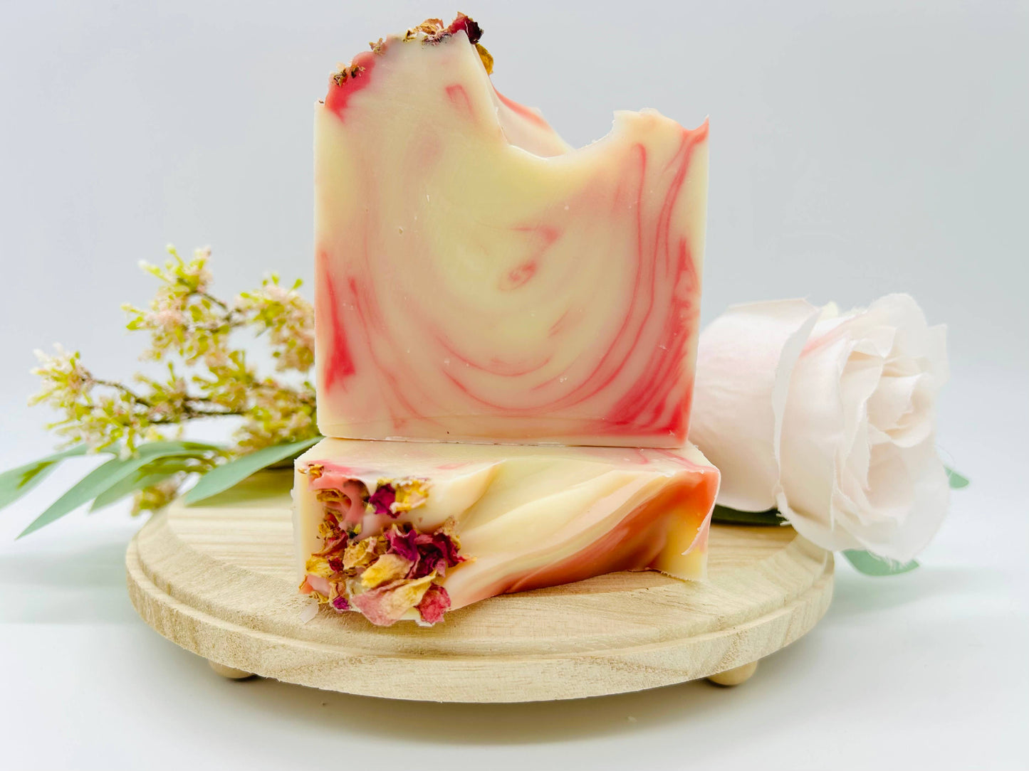 Wild Rose Handmade Soap Bar VEGAN COLD PROCESS