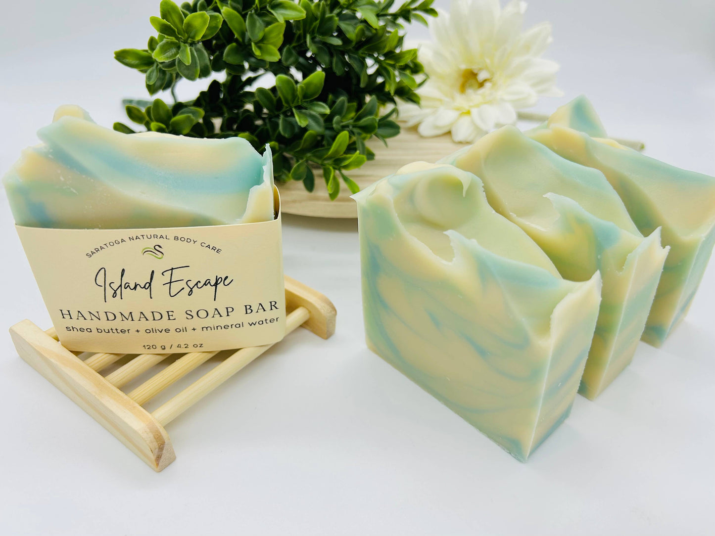 Island Escape Tropical Handmade Soap Bar VEGAN COLD PROCESS