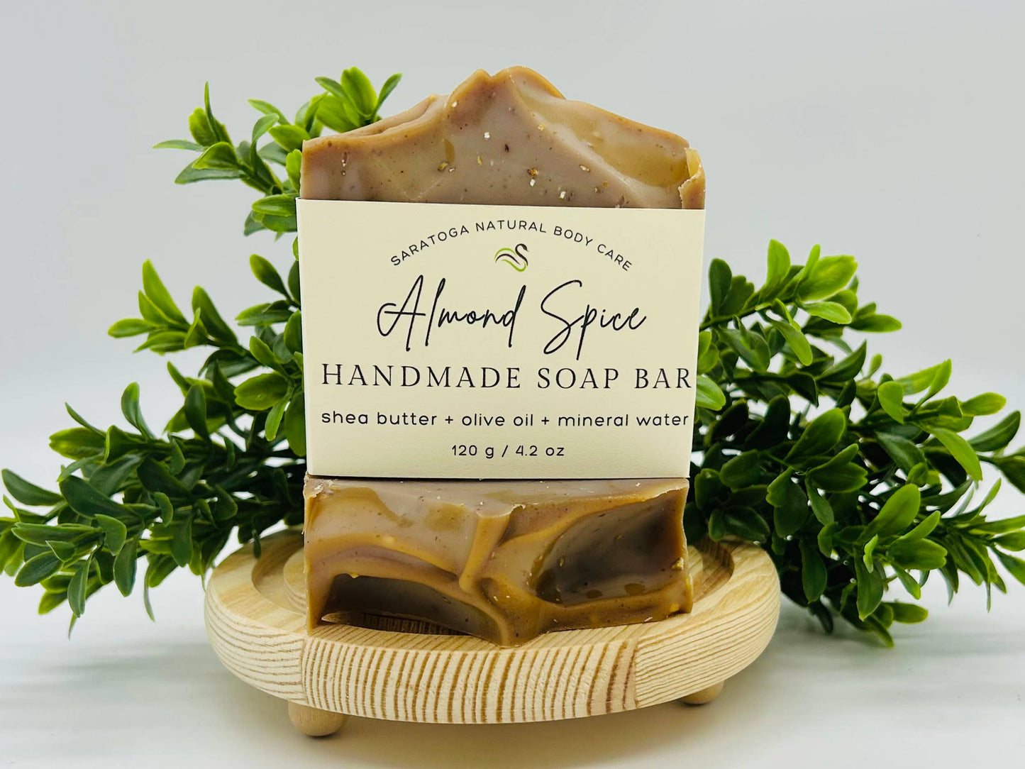 Almond Spice Handmade Soap Bar VEGAN COLD PROCESS