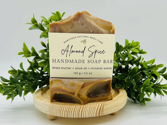 Almond Spice Handmade Soap Bar VEGAN COLD PROCESS