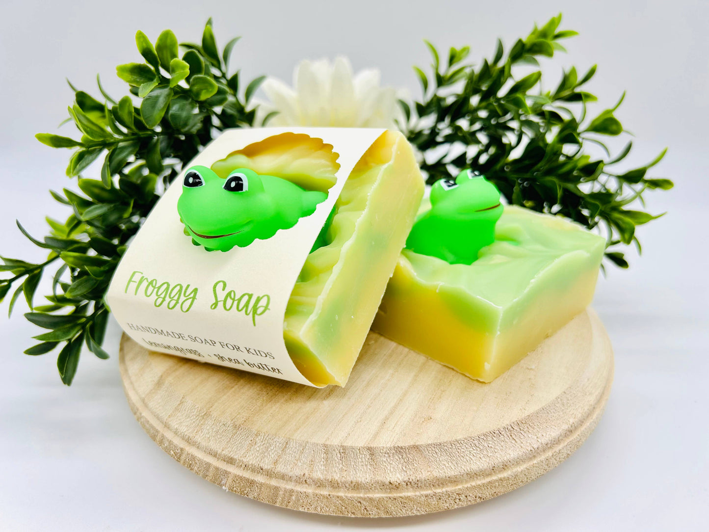 Froggy Handmade Soap Bar for Kids NATURAL VEGAN COLD PROCESS