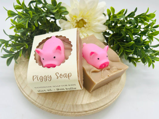 Piggy Handmade Soap Bar for Kids VEGAN COLD PROCESS