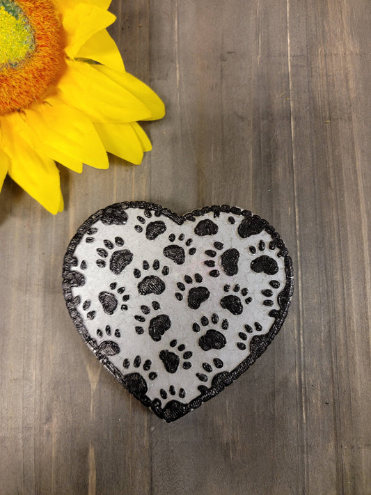 Paw Print Heart Freshie