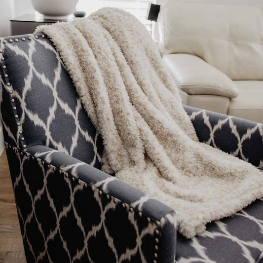 Snow Leopard Sherpa Blanket