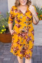 Taylor Dress - Mustard Floral