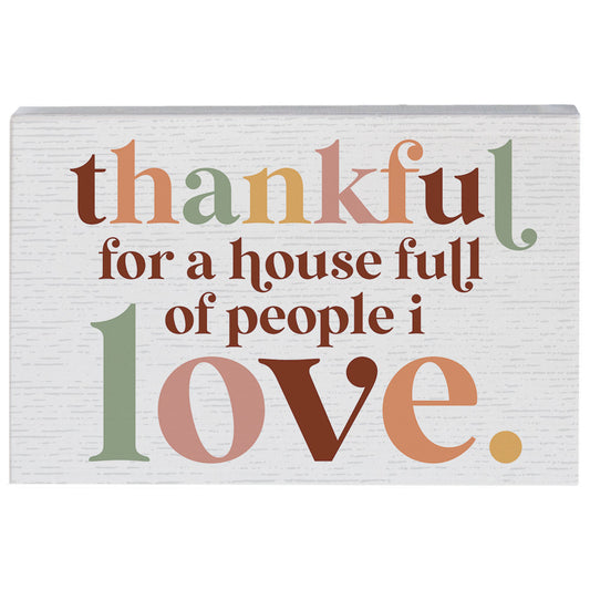 Thankful Love Colorful - Small Talk Rectangle