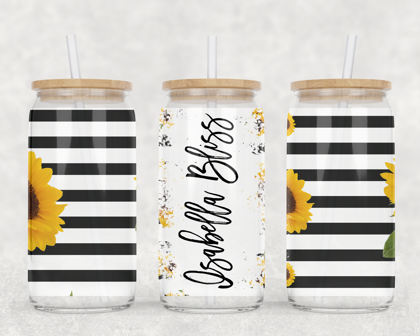 Iced Coffee/Tea Glass Jar w/Lid