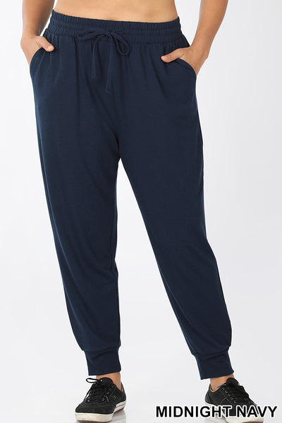 Zenana Navy Joggers