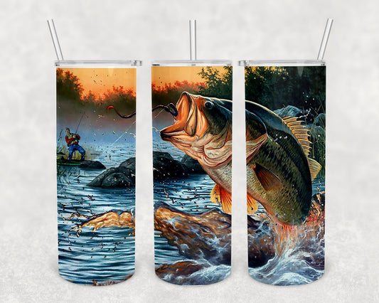 Skinny Tumbler Bass Fishing