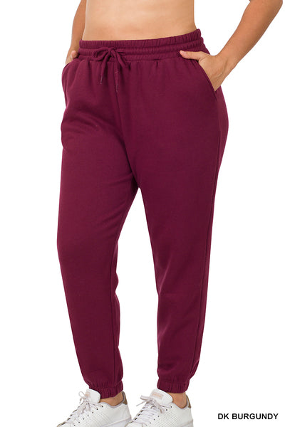 Zenana Burgundy Joggers