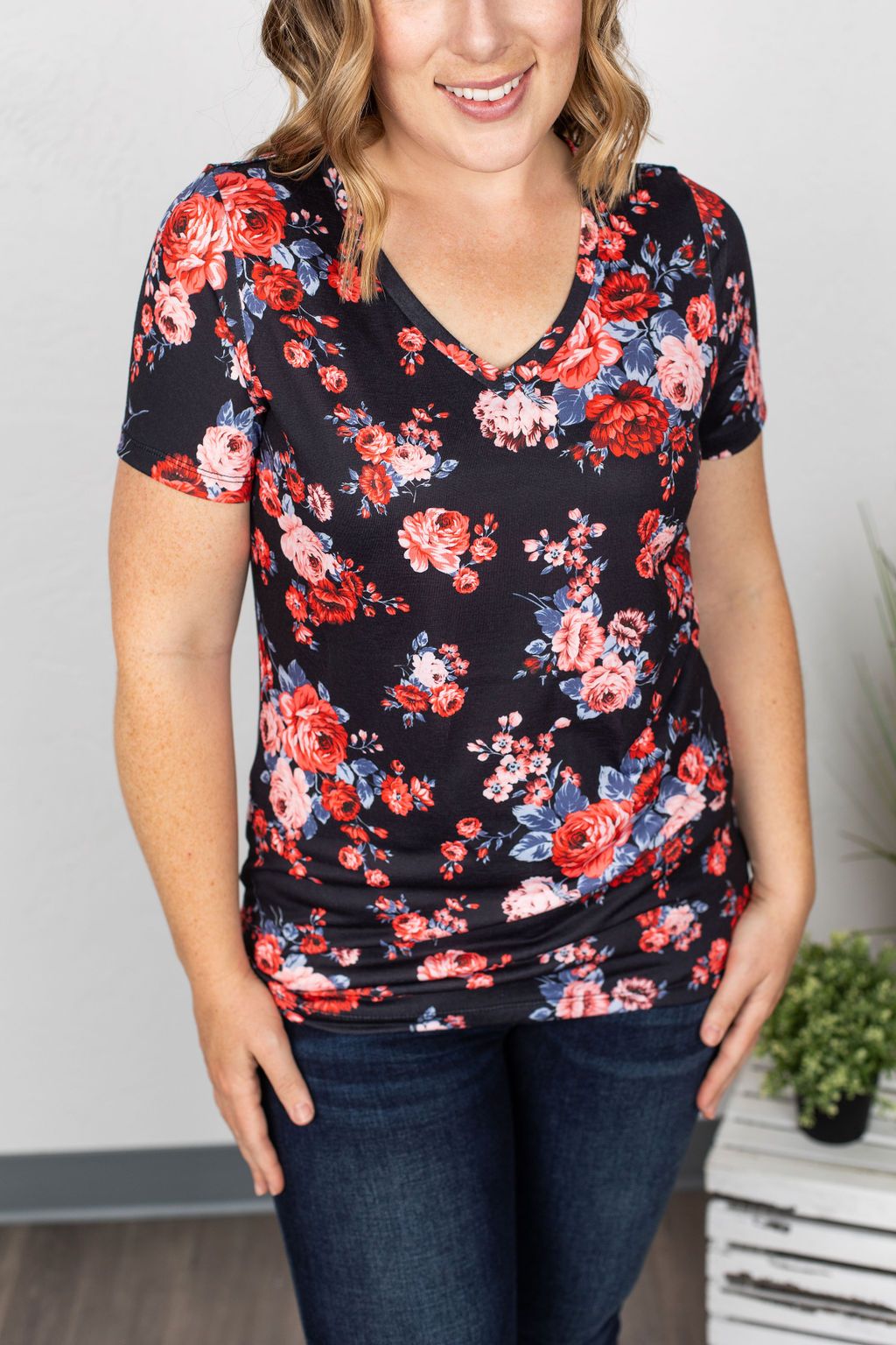 Olivia Tee- Floral