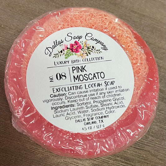 Pink Moscato Loofah Soap