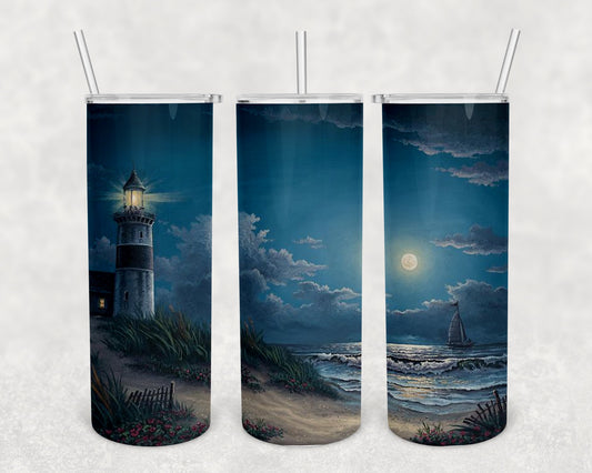 Skinny Tumbler Lighthouse