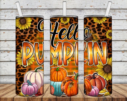 Skinny Tumbler Hello Pumpkin