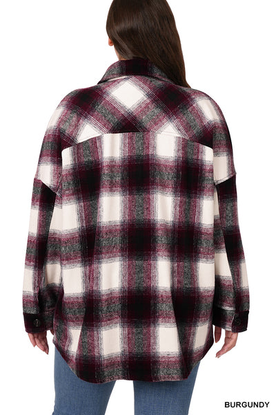 Zenana Plaid Shacket