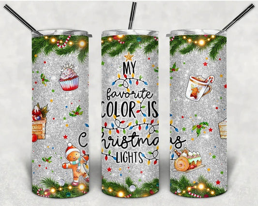 Skinny Tumbler Christmas Lights