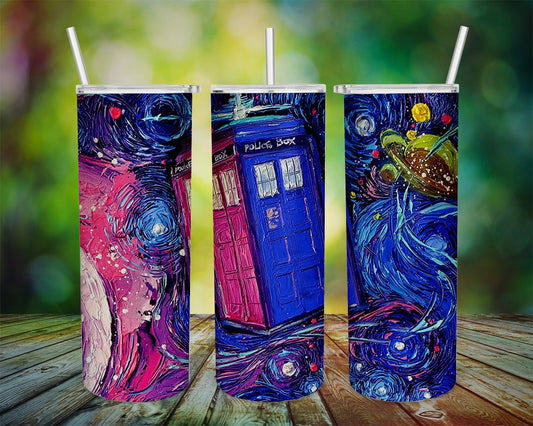 Skinny Tumbler Dr Who Tardis